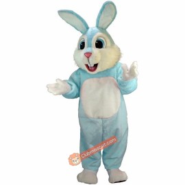 Light Blue Rabbit Lightweight Mascot Costume, Blue Rabbit Costume