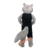 Light gray moving Leopard Mascot Costume, Light gray moving Leopard Costume