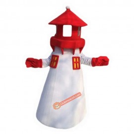 Lighthouse Cartoon Mascot Costume, Lighthouse Cartoon Costume