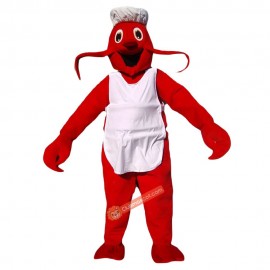 Lobster Palinuridae Chef Cook Mascot Costume, Lobster Palinuridae Chef Cook Costume