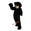 Long Hair Black Bear Cartoon Mascot Costume, Long Hair Black Bear Cartoon Costume