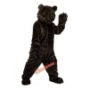 Long Hair Black Bear Cartoon Mascot Costume, Long Hair Black Bear Cartoon Costume