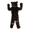 Long Hair Black Bear Cartoon Mascot Costume, Long Hair Black Bear Cartoon Costume