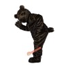 Long Hair Black Bear Cartoon Mascot Costume, Long Hair Black Bear Cartoon Costume