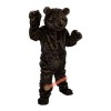 Long Hair Black Bear Cartoon Mascot Costume, Long Hair Black Bear Cartoon Costume