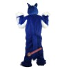 Long Hair Blue Wolf Cartoon Mascot Costume, Long Hair Blue Wolf Cartoon Costume