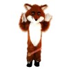 Long Hairy Fox Cartoon Mascot Costume, Long Hairy Fox Cartoon Costume