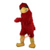 Long Hairy Red Eagle Cartoon Mascot Costume, Long Hairy Red Eagle Cartoon Costume