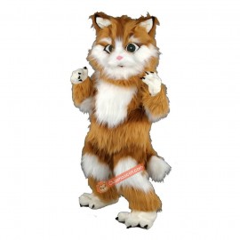 Long Plush Cat Mascot Costume, Long Plush Cat Costume