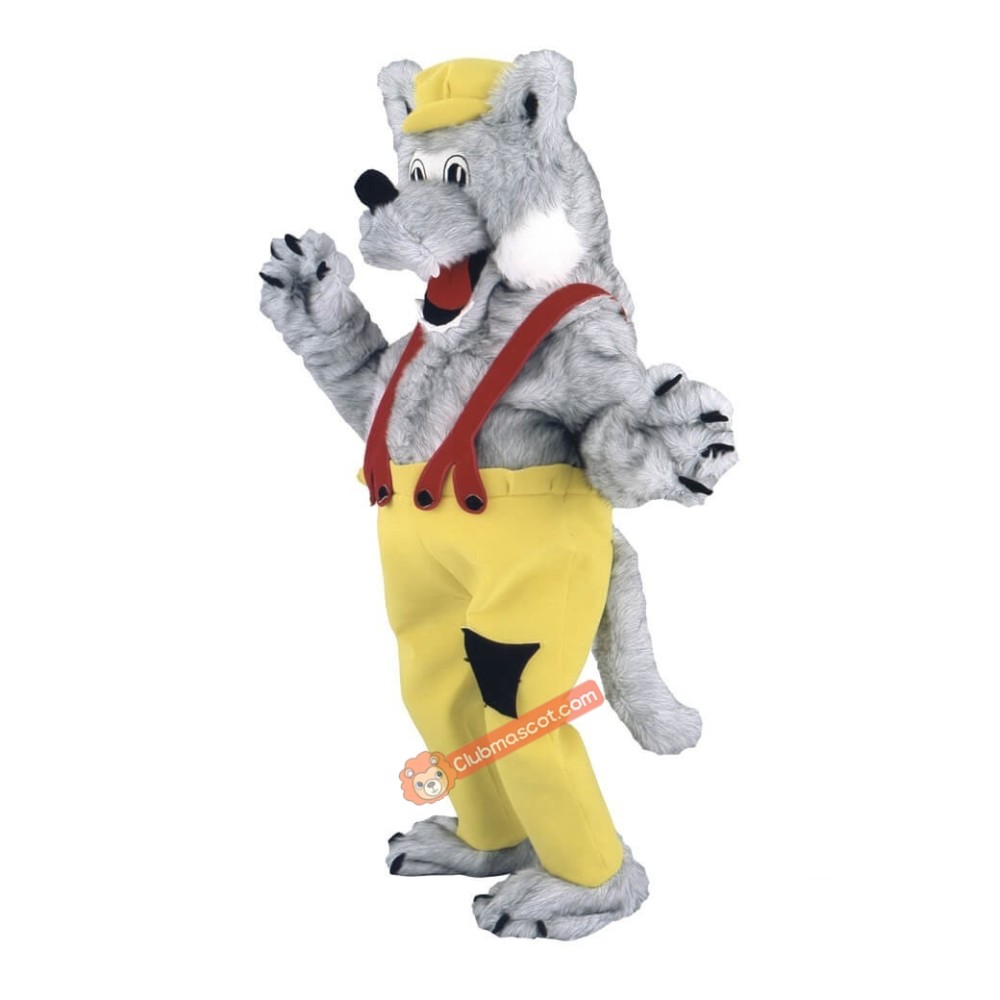 Long Plush Wolf Mascot Costume, Long Plush Wolf Costume