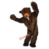 Longhair Brown Bear Cartoon Mascot Costume, Longhair Brown Bear Cartoon Costume