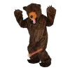 Longhair Brown Bear Cartoon Mascot Costume, Longhair Brown Bear Cartoon Costume