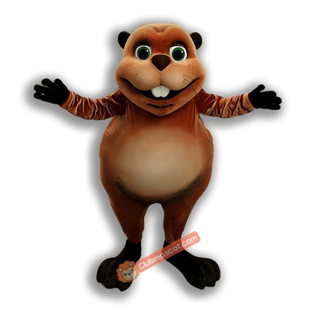 Lovely Beaver Mascot Costume, Lovely Beaver Costume