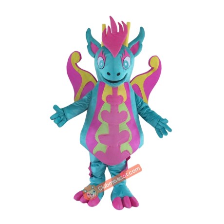 Lovely Colorful Dragon Dinosaur Mascot Costume, Lovely Colorful Dragon Dinosaur Costume