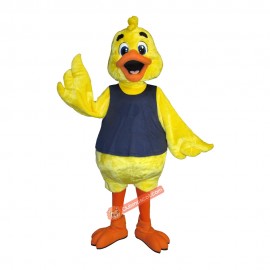 Lovely Friendly Duck Mascot Costume, Lovely Friendly Duck Costume