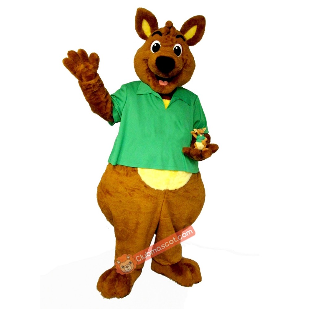 Lovely Friendly Kangaroo Mascot Costume, Lovely Friendly Kangaroo Costume