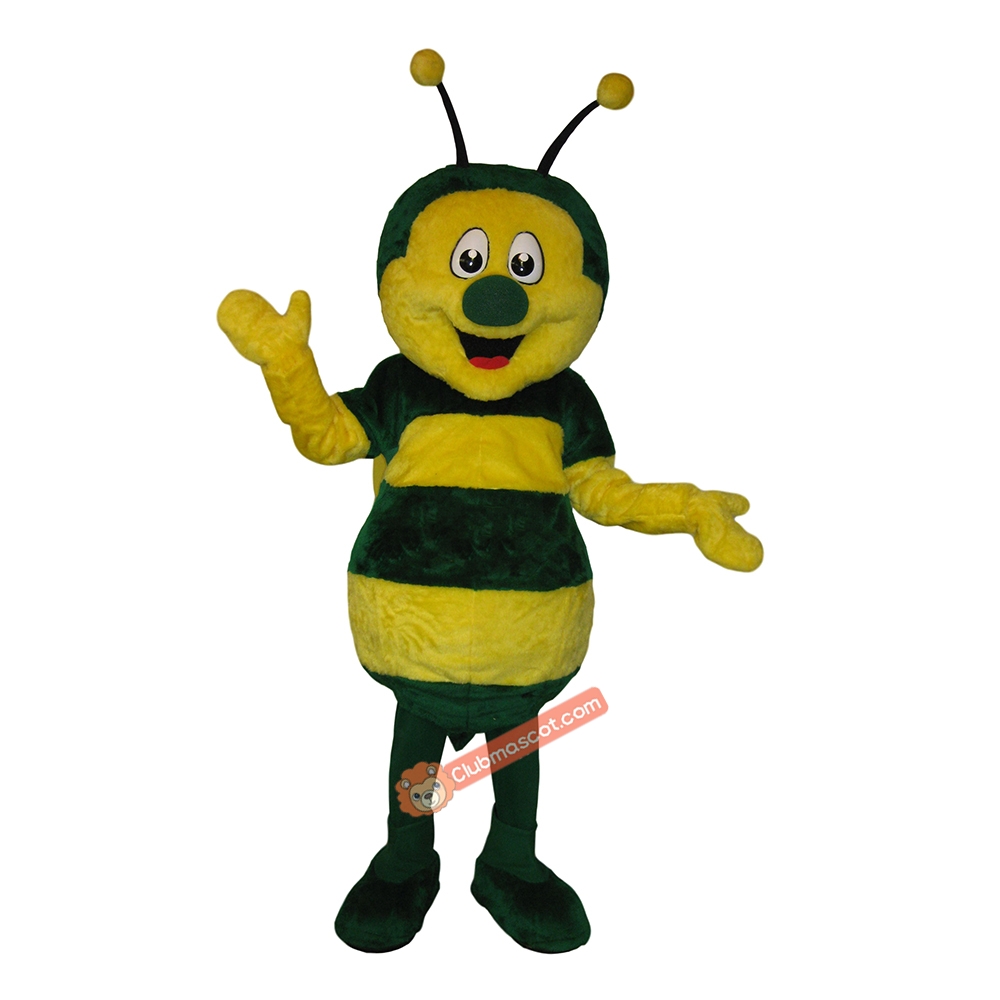 Lovely Happy Bee Mascot Costume, Lovely Happy Bee Costume