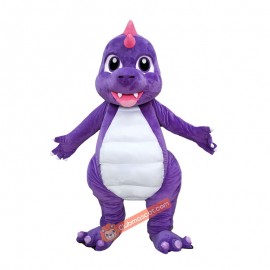 Lovely Purple Dragon Dinosaur Mascot Costume, Lovely Purple Dragon Dinosaur Costume