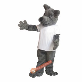 Lovely Wolf Mascot Costume, Lovely Wolf Costume