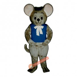 Maxi Mouse With Vest And Hat Mascot Costume, Maxi Mouse With Vest And Hat Costume