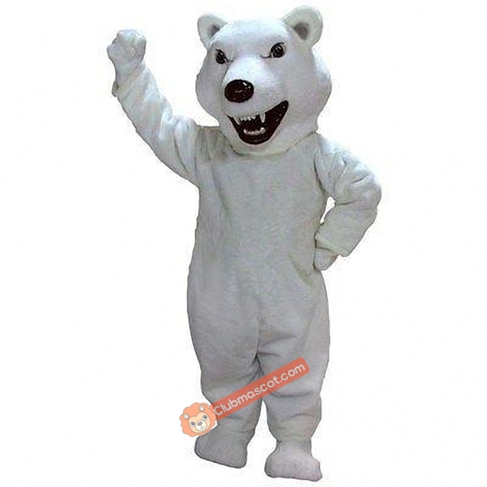 Mean Polar Bear Mascot Costume, Mean Polar Bear Costume