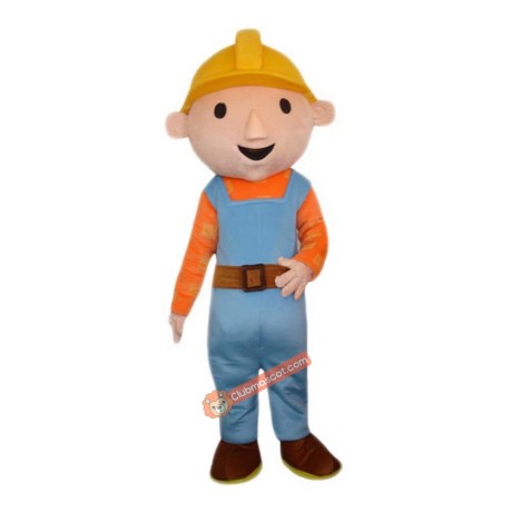 Miner Coalman Cartoon Mascot Costume, Miner Coalman Cartoon Costume