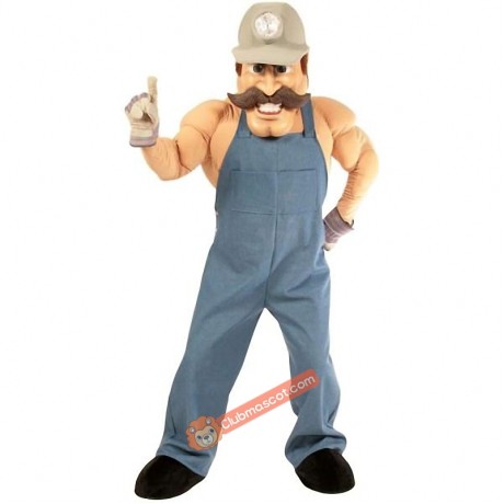 Miner Mascot Costume, Miner Costume