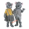 Mouse Mascot Costume couple, Mouse Costume couple