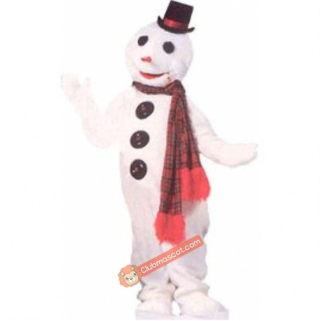 Mr. Snowman Mascot Costume, Mr. Snowman Costume