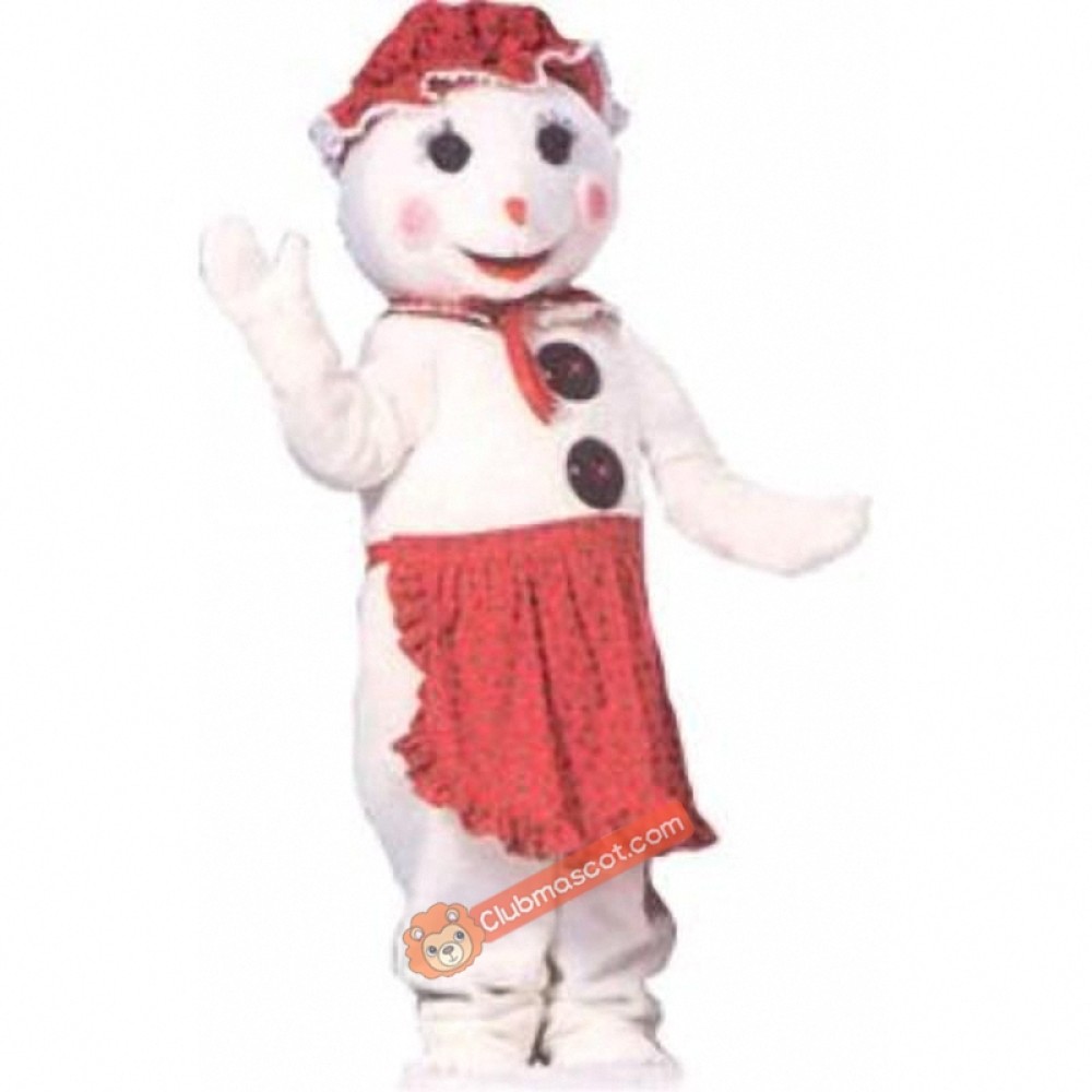 Mrs. Snowman Mascot Costume, Mrs. Snowman Costume