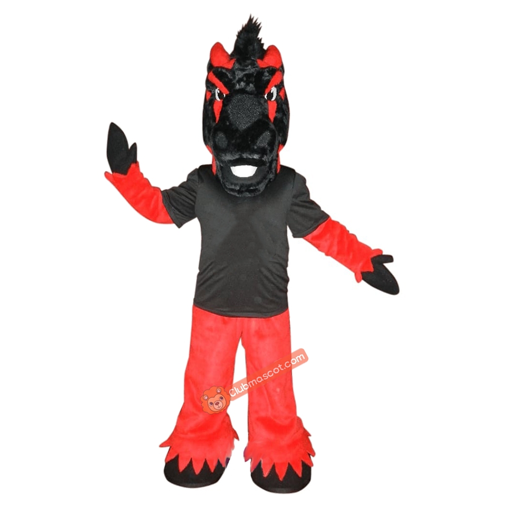 Mundelein Hs Mustang Horse Mascot Costume, Mundelein Hs Mustang Horse Costume