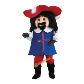 Musketeer Porthos mascot costume, Musketeer Porthos Costume