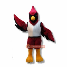 College Red Bird Mascot Costume