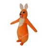 Orange Kangaroo Cartoon Mascot Costume, Orange Kangaroo Cartoon Costume