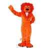 Orange Lion Cartoon Mascot Costume, Orange Lion Cartoon Costume