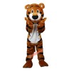 Orange Tiger Cartoon Mascot Costume, Orange Tiger Cartoon Costume