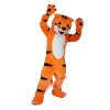 Orange Tiger Cartoon Mascot Costume, Orange Tiger Cartoon Costume