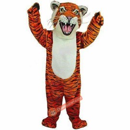 Orange Tiger Mascot Costume, Orange Tiger Costume