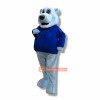 Blue Happy Bear Mascot Costume