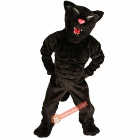 Panther Power Cat Mascot Costume, Panther Power Cat Costume