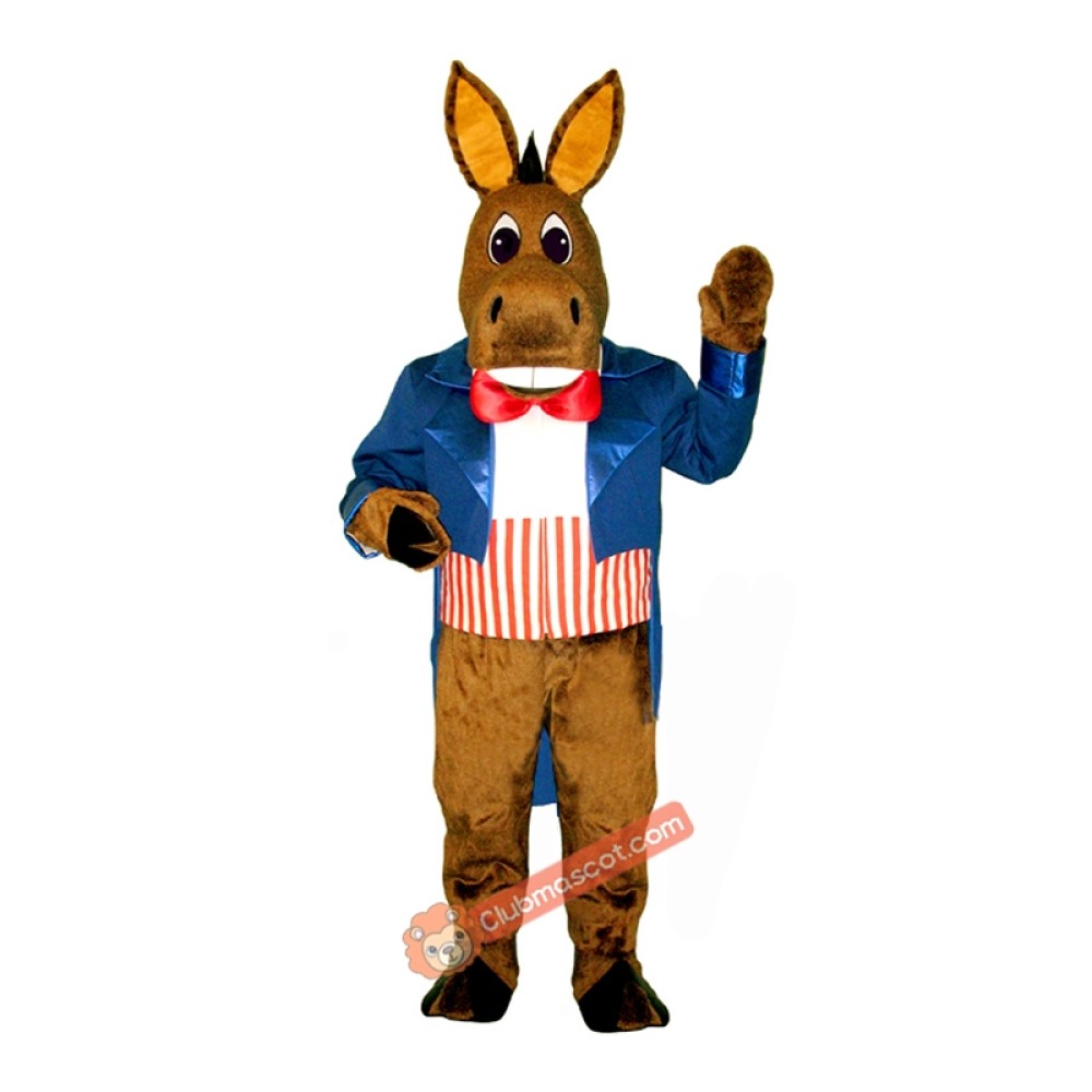 Patriotic Donkey Mascot Costume, Patriotic Donkey Costume