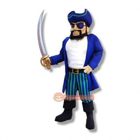 College Handsome Pirate Mascot Costume