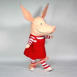 Pig Olivia Watson Mascot Costume, Pig Olivia Watson Costume