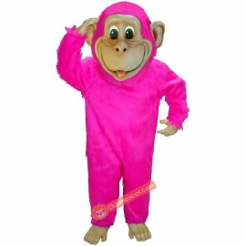 Pink Chimp Lightweight Mascot Costume, Pink Chimp Costume