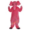 Pink Elephant Cartoon Mascot Costume, Pink Elephant Cartoon Costume