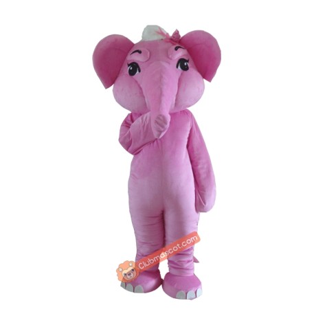 Pink Elephant Mascot Costume, Pink Elephant Costume