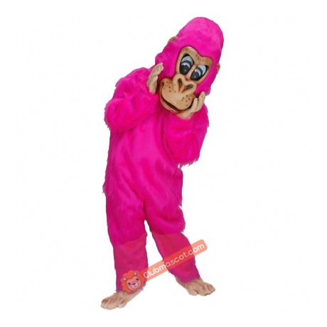 Pink Gorilla Mascot Costume, Pink Gorilla Costume