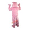 Pink Hippo Cartoon Mascot Costume, Pink Hippo Cartoon Costume