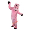 Pink Hippo Cartoon Mascot Costume, Pink Hippo Cartoon Costume