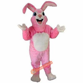 Pink Rabbit Mascot Costume, Pink Rabbit Costume